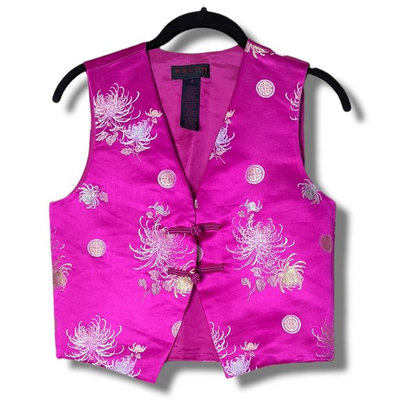 Ralph Lauren Black Label Jackets & Blazers - Ralph Lauren NWOT Women's East of Eden Silk Blend Vest Size Small Purple Fuschia